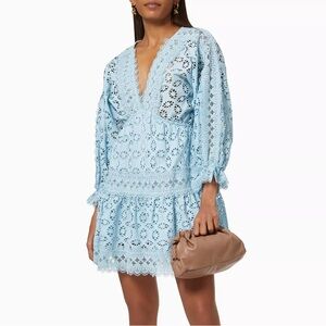 WAIMARI Amante mini dress in sky blue